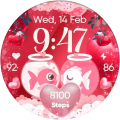 Cute V-Day watch face