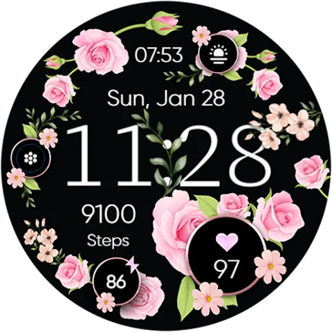 Flowers Frame watch face