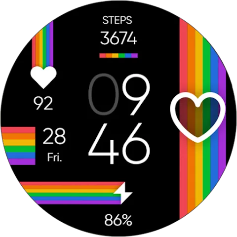 Pride is Love watch face