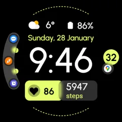 RE40 watch face
