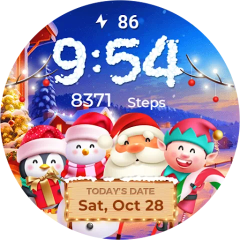 Christmas Friends watch face